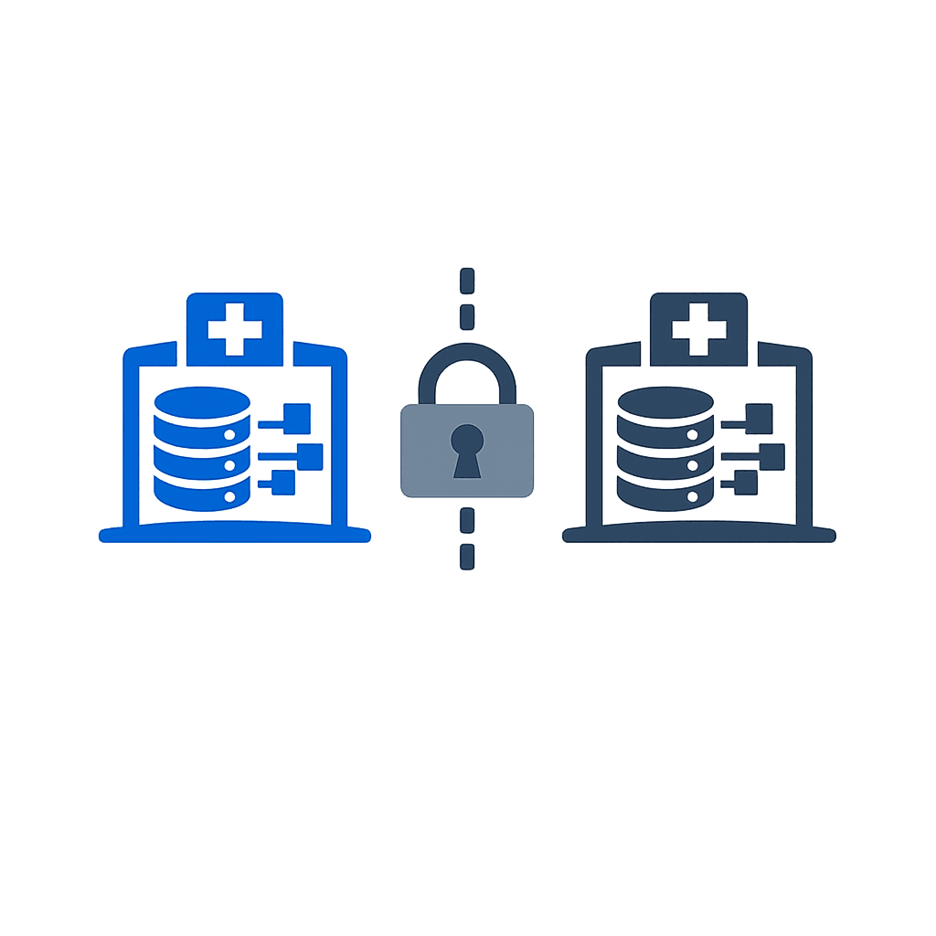 Data stays within each hospital